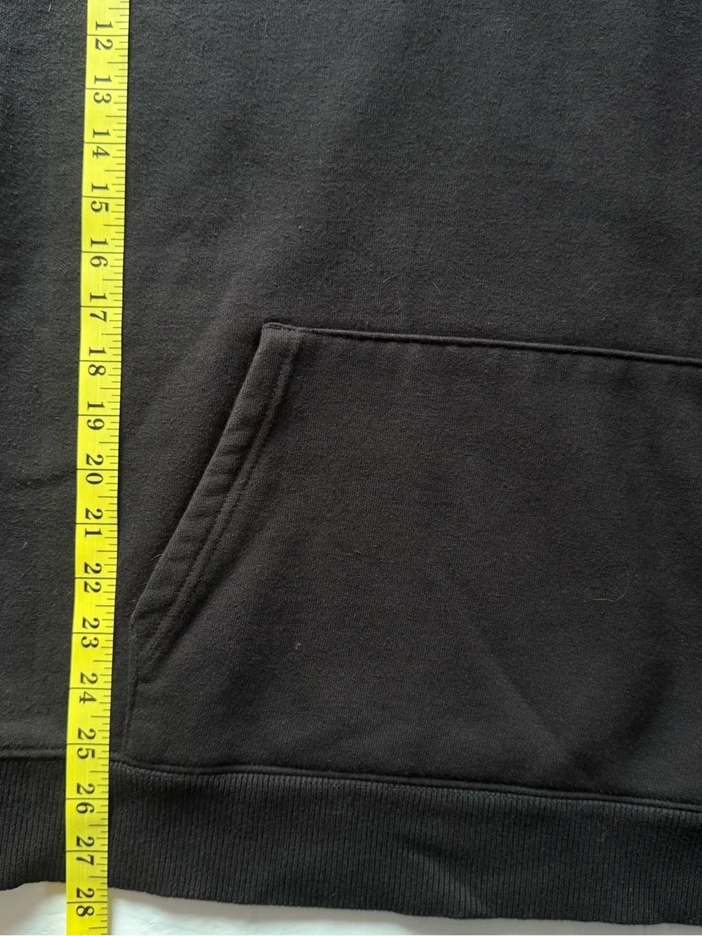 The North Face - Heavyweight Black Pullover Hoodie with Chest Logo